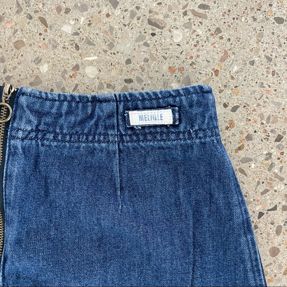 Brandy Melville Dark Denim Mini Skirt